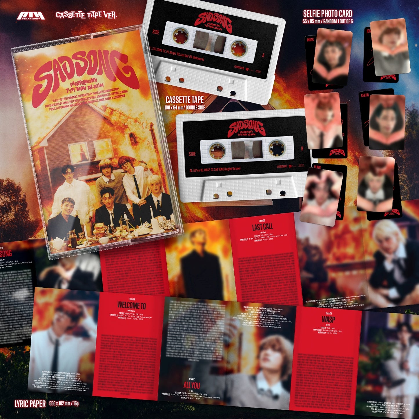 P1Harmony - 7TH MINI ALBUM [SAD SONG](CASSETTE TAPE)