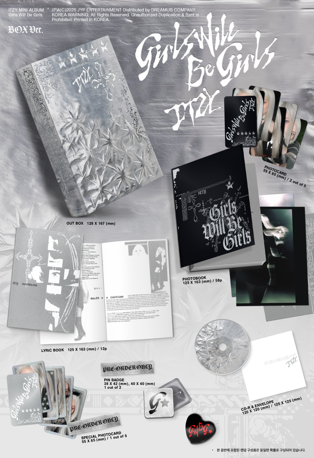 ITZY - [Girls Will Be Girls](Box Ver.)