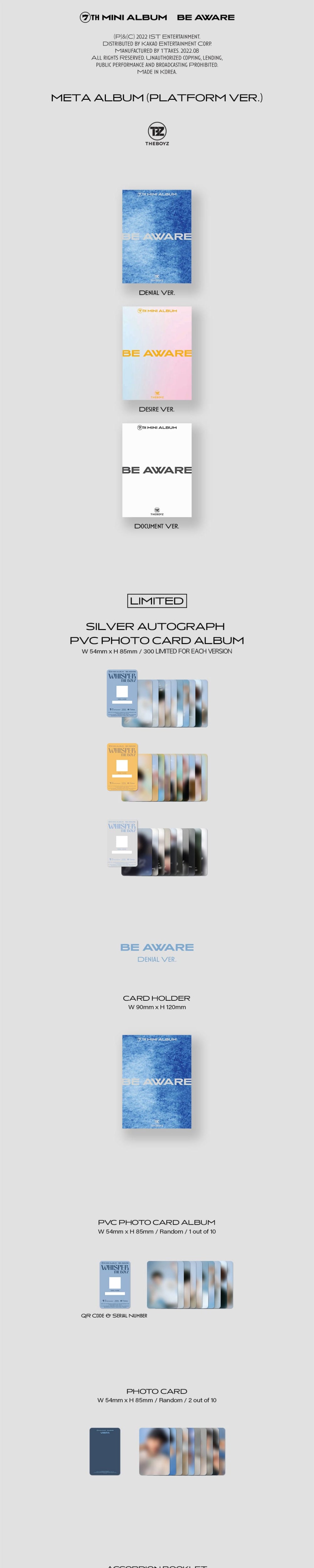 THE BOYZ - 7TH MINI ALBUM [BE AWARE] (Platform ver.) random