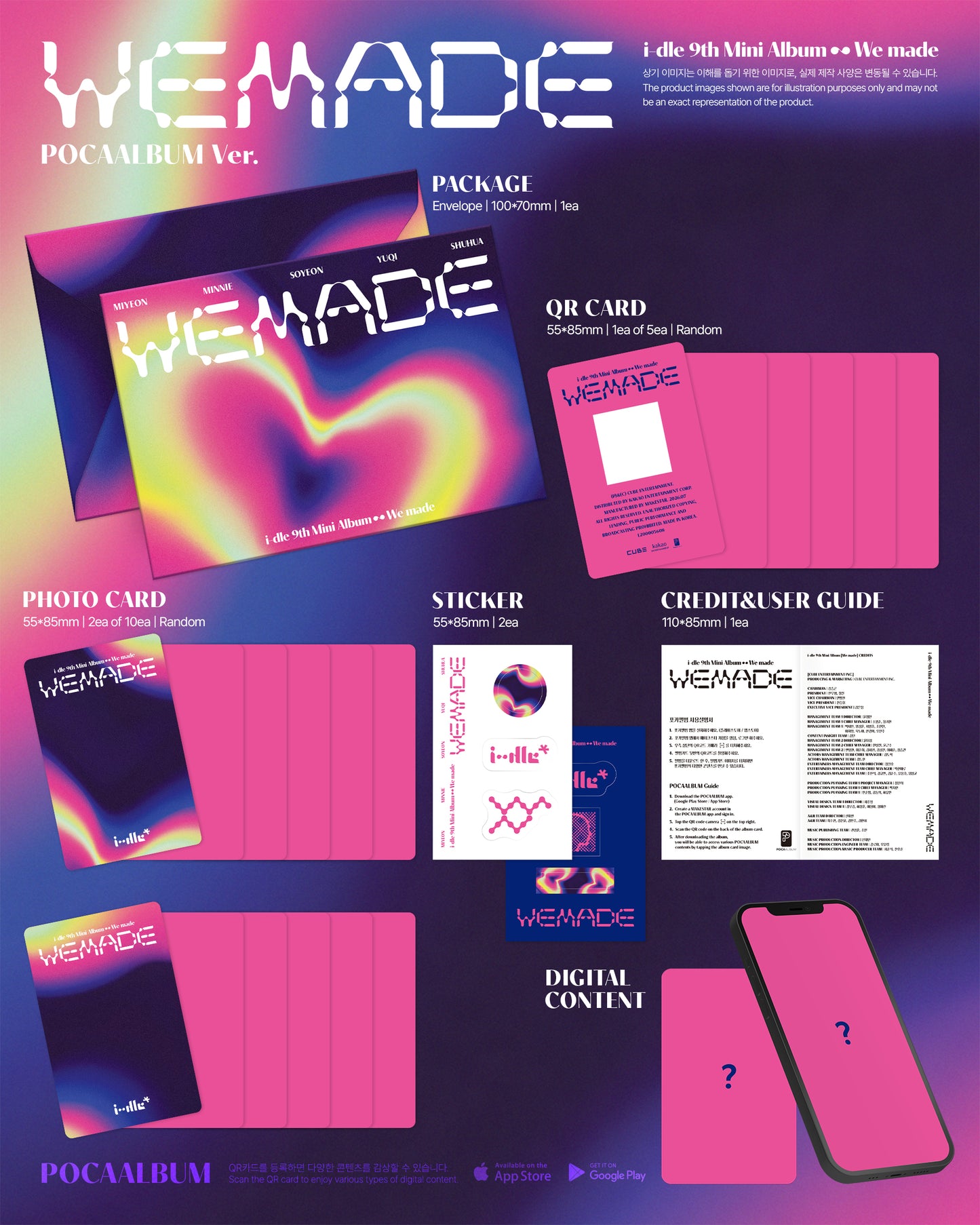 ⏰i-dle - 9TH MINI ALBUM [We made] (POCAALBUM Ver.)