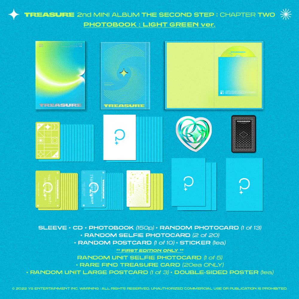 TREASURE - 2ND MINI ALBUM [THE SECOND STEP : CHAPTER TWO] (PHOTOBOOK ver.)random