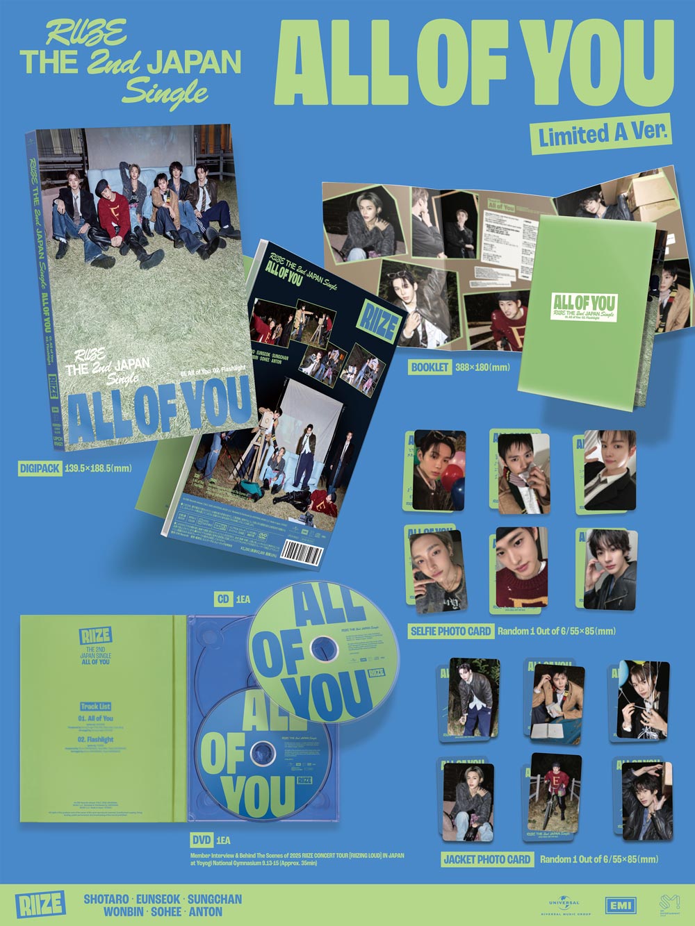 RIIZE - Japan 2nd Japan Single [All of You](Limited Aver.)