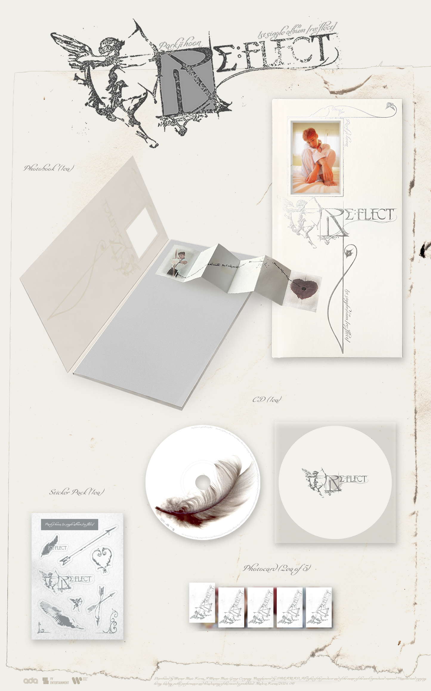 🚗PARK JI HOON - [RE:FLECT-1st Single Album]random