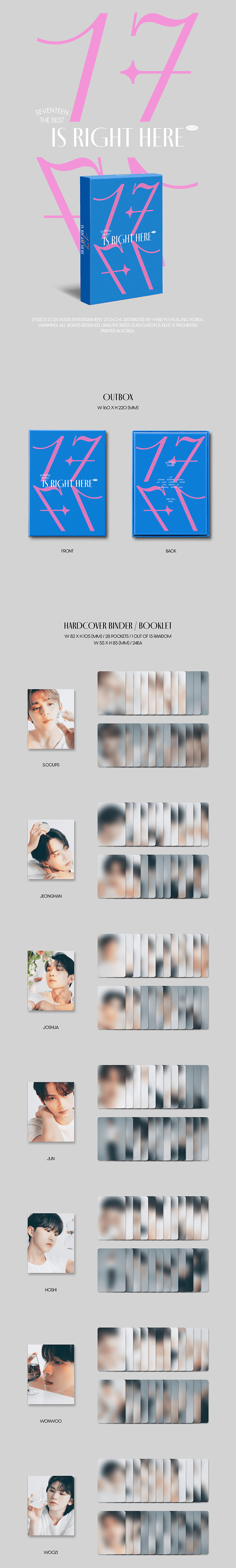 SEVENTEEN - BEST ALBUM [17 IS RIGHT HERE](DEAR Ver.)random