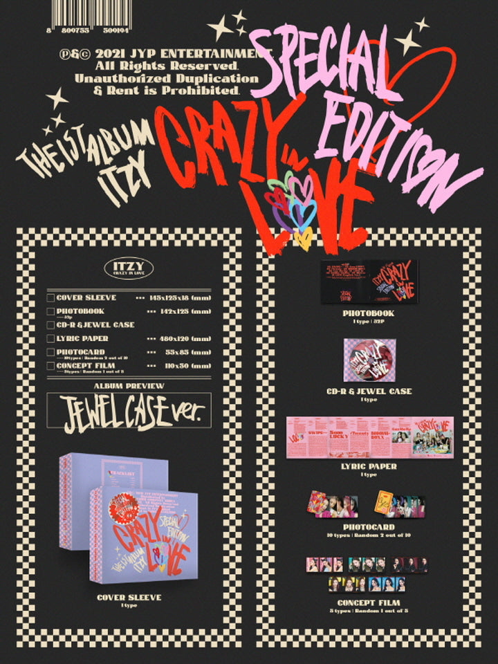 ITZY - [CRAZY IN LOVE] Special Edition (JEWELCASE ver.)