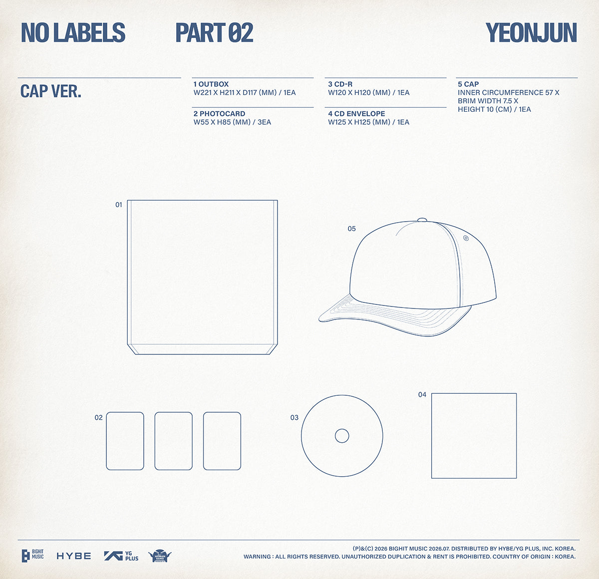⏰YEONJUN - [NO LABELS: PART 02] (Cap Ver.)