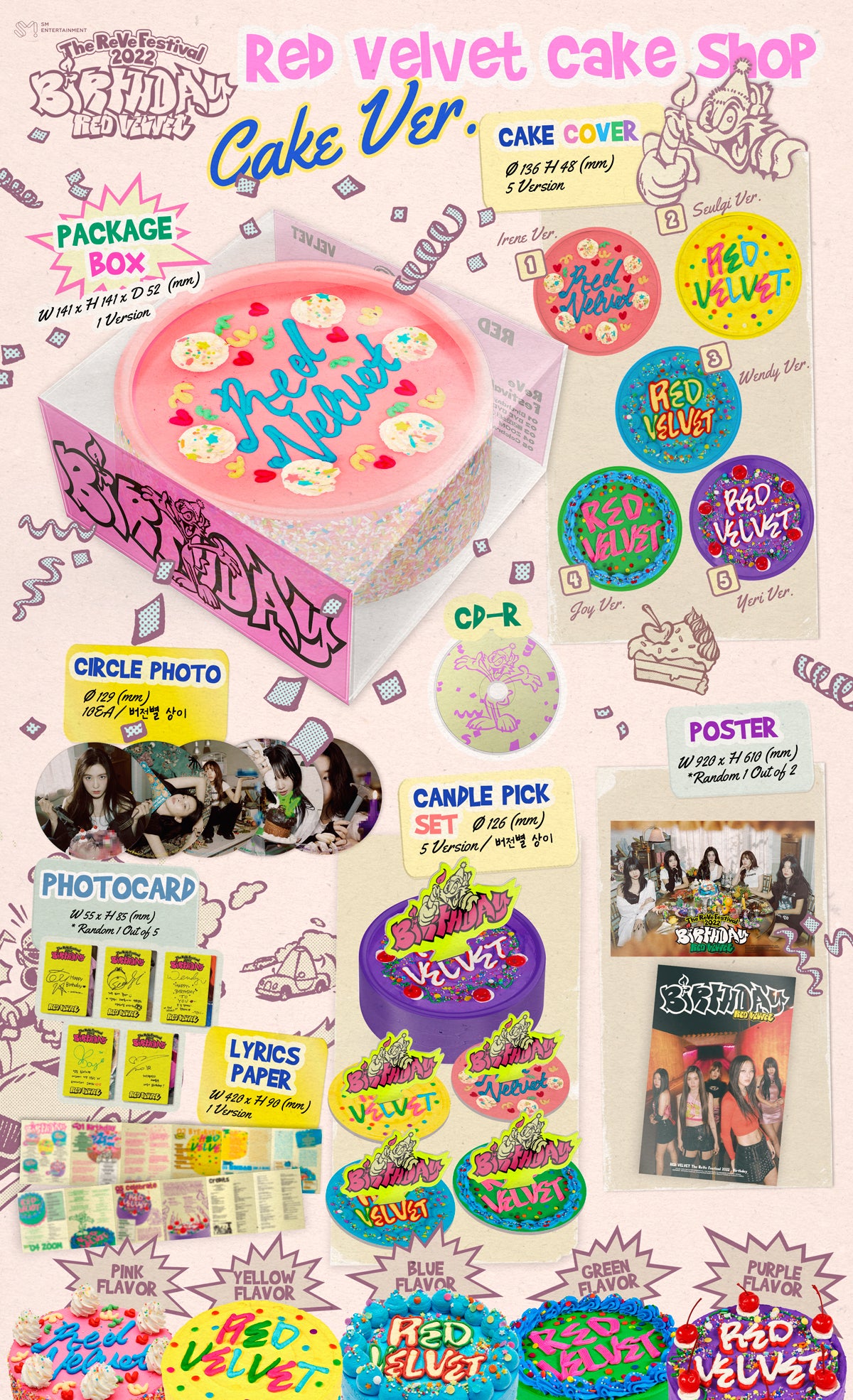 RED VELVET -[ The ReVe Festival 2022 : Birthday] (Cake Ver.)random