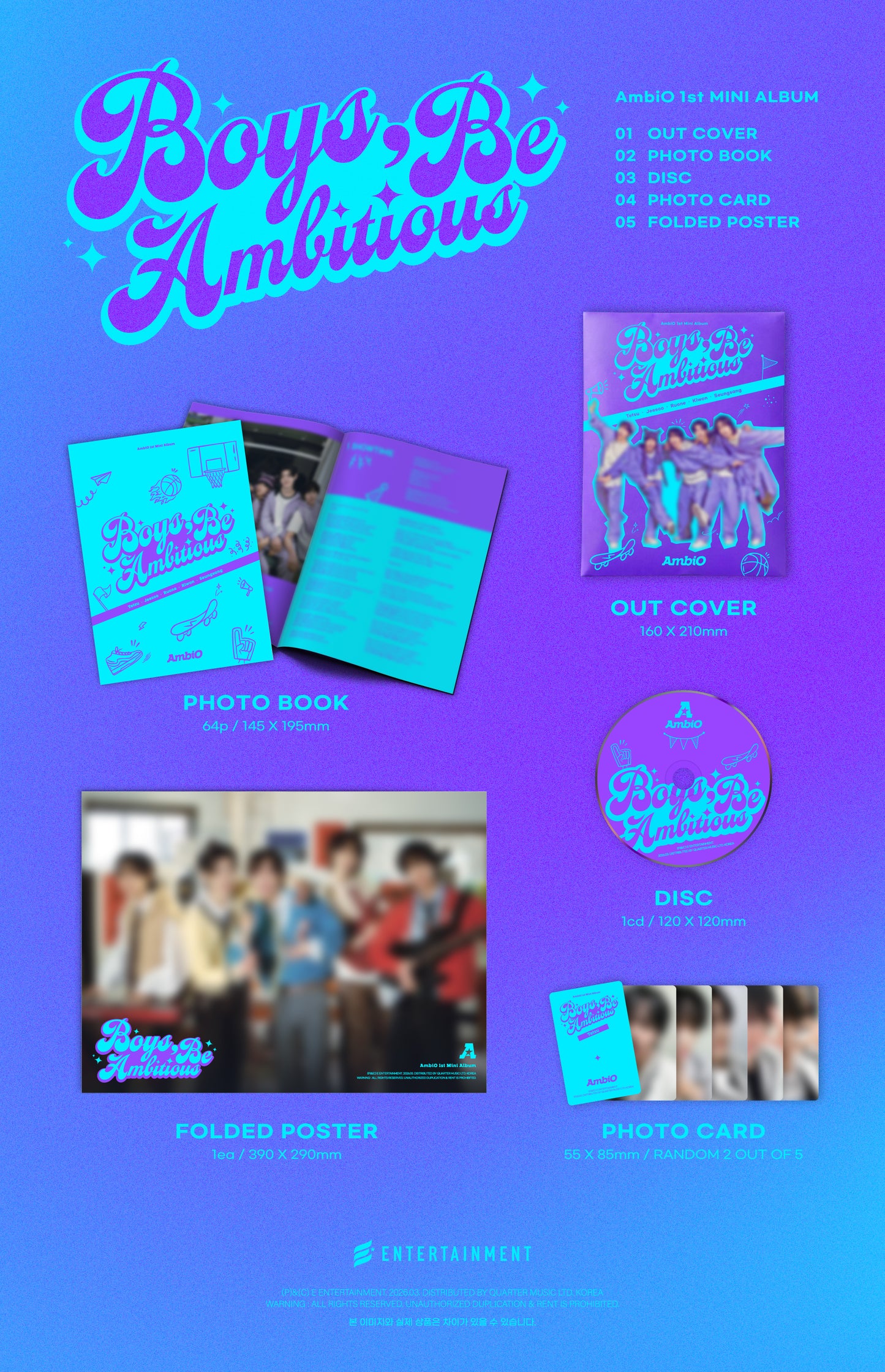 AmbiO - 1st Mini Album [Boys Be Ambitious]
