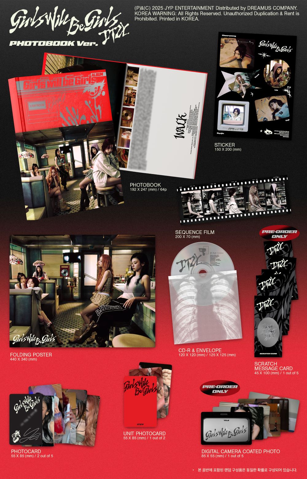 🚗ITZY - [Girls Will Be Girls](Photobook Ver.)