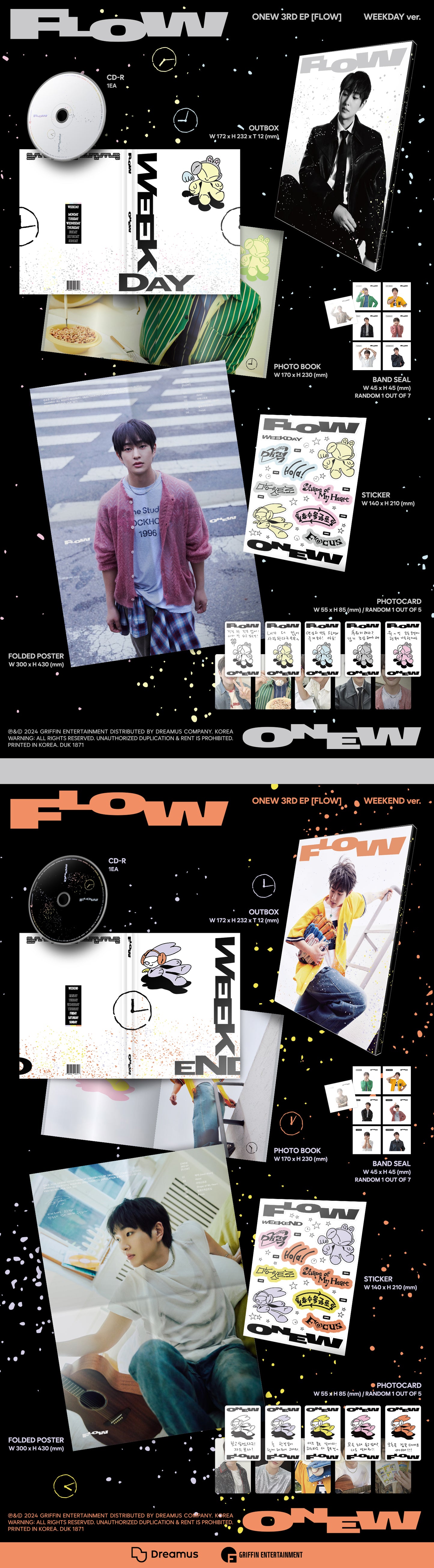 🚗ONEW - 3TH MINI ALBUM [FLOW]random