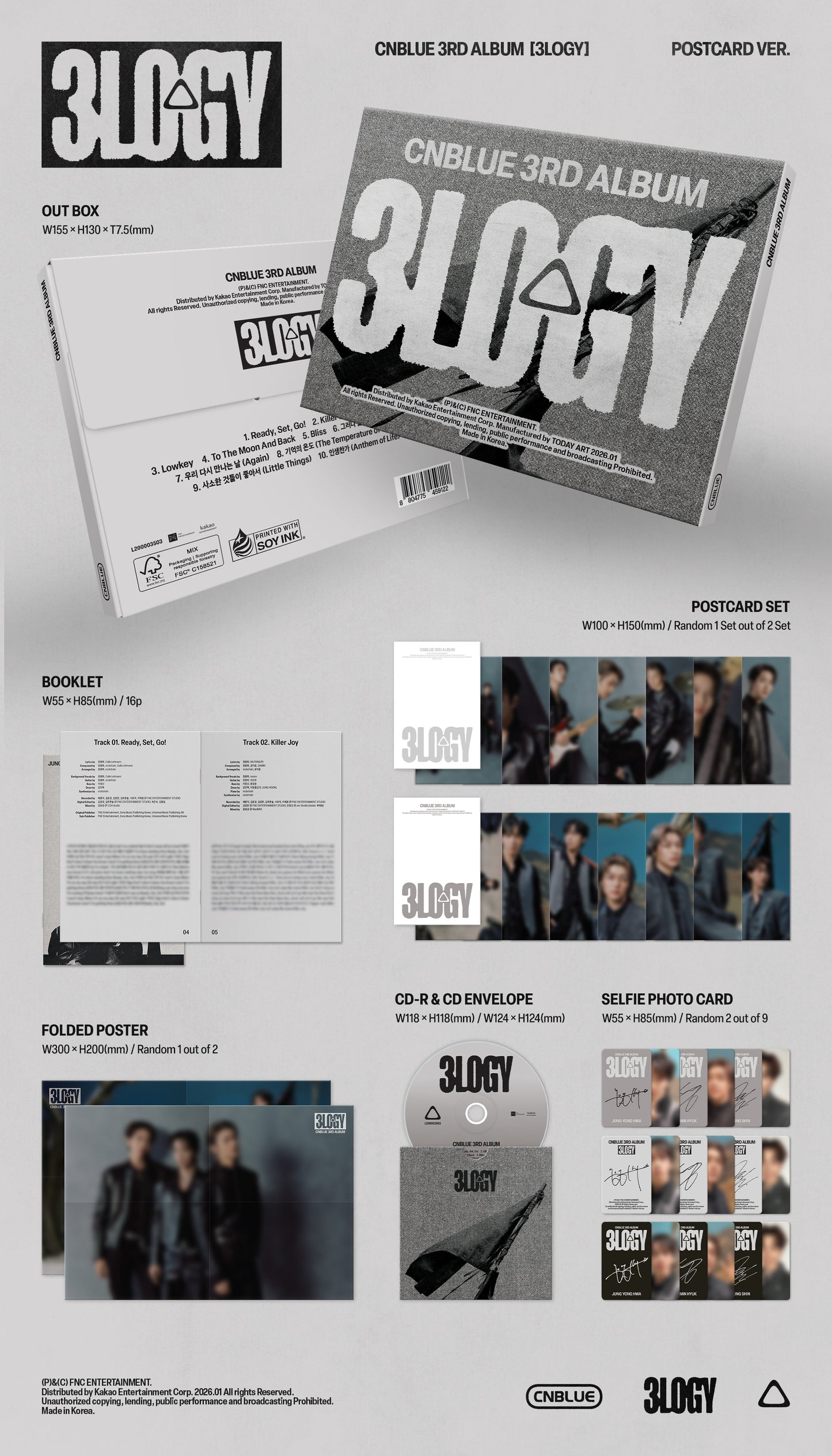 CNBLUE - [3LOGY] (POSTCARD VER.)