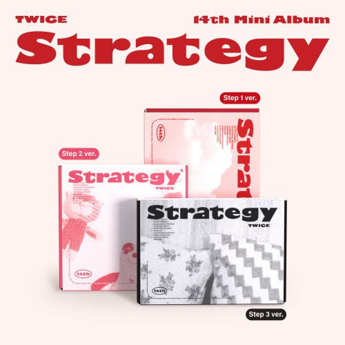 TWICE - 14TH MINI ALBUM [STRATEGY]  (Step1 ver. / Step2 ver. / Step3 ver)random