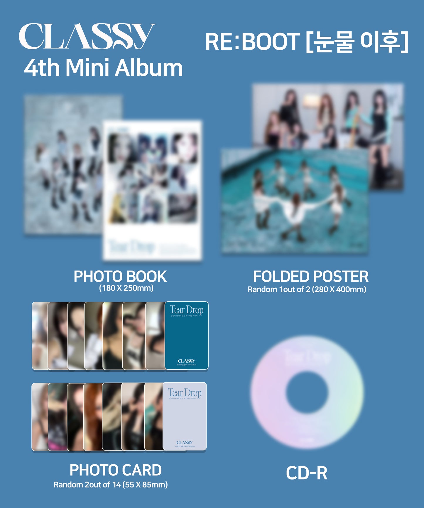 ⏰CLASSy - 4TH MINI ALBUM [RE:BOOT Tear Drop]random