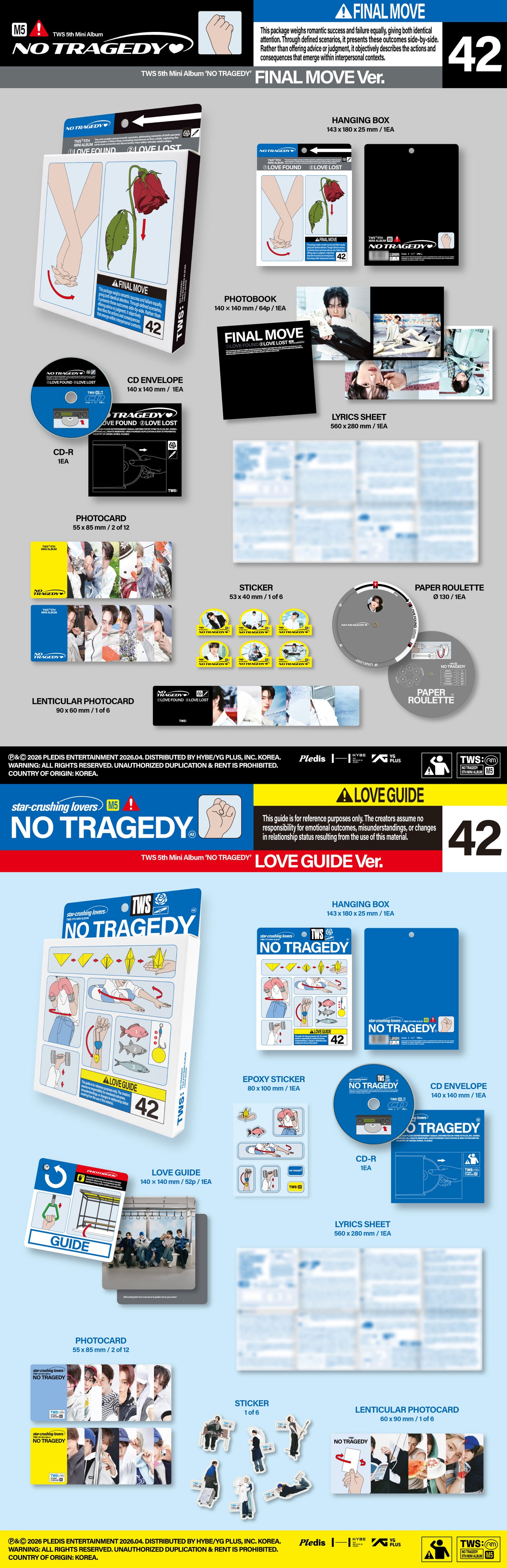 🚗TWS - 5th Mini Album [NO TRAGEDY](Standard ver.)