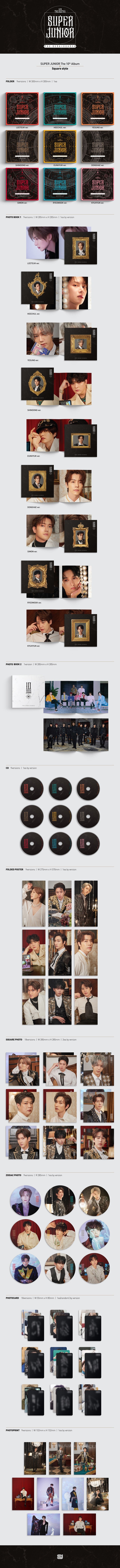 Super Junior - 10TH FULL ALBUM [The Renaissance] (SQUARE Style)