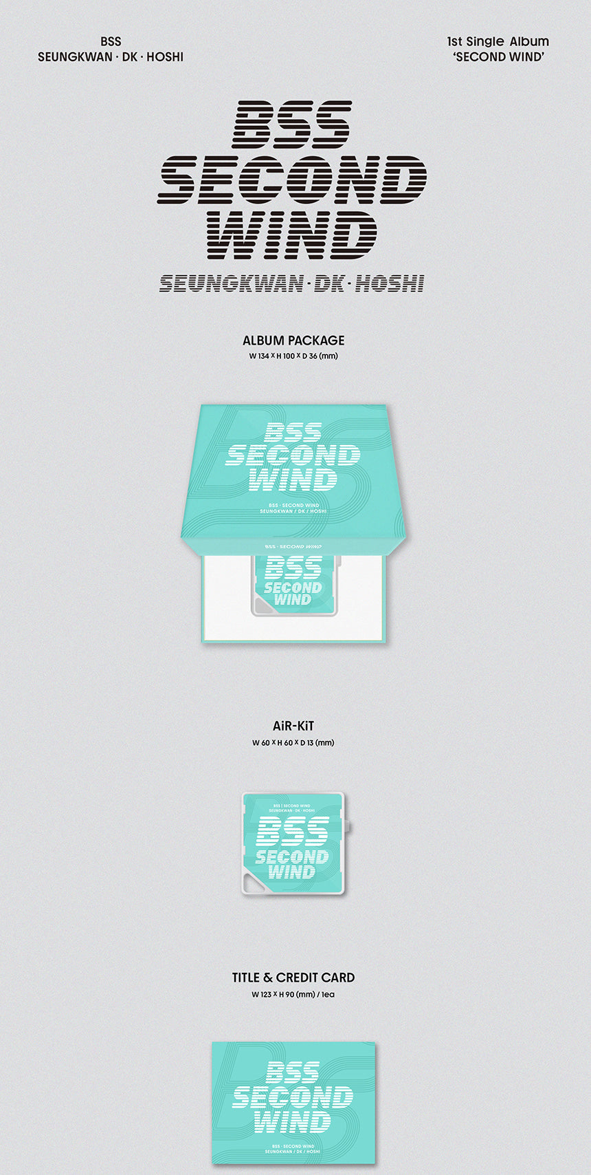 BSS - 1st Single Album [SECOND WIND] (KiT ver.)