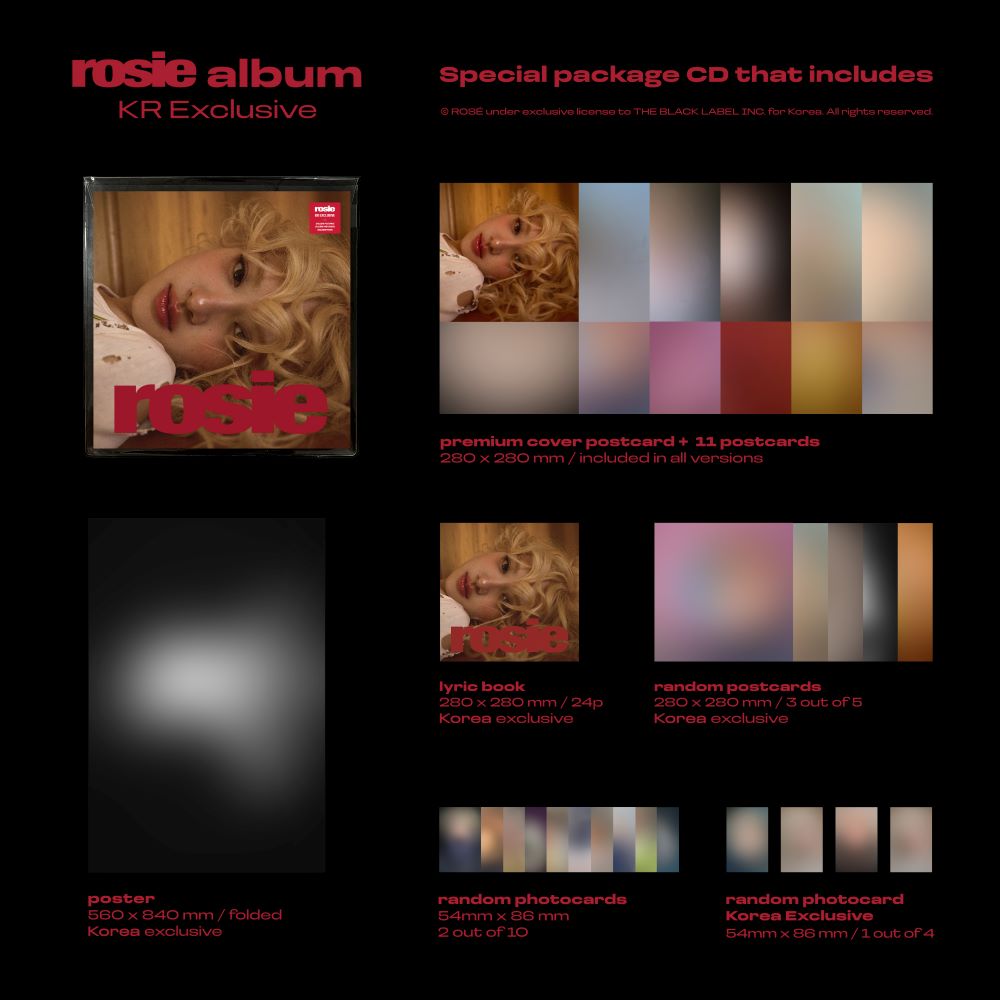 ROSÉ - 1st studio album [rosie] (KR Exclusive)