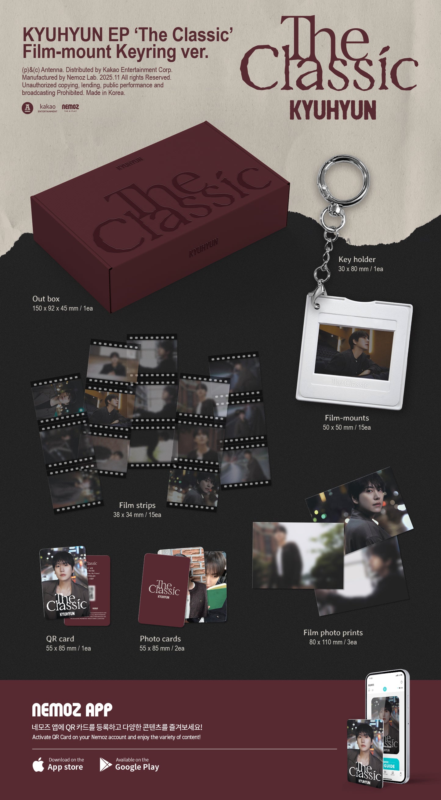 KYUHYUN - EP [The Classic] (Film-mount Keyring ver.)