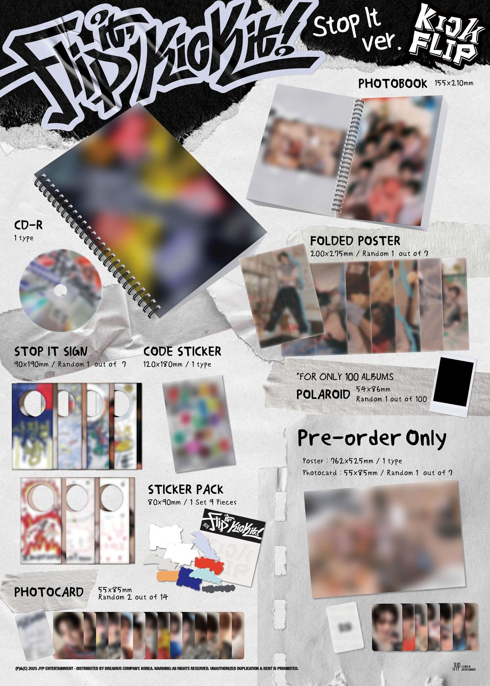 🚗KickFlip - 1ST MINI ALBUM [Flip it, Kick it!] random