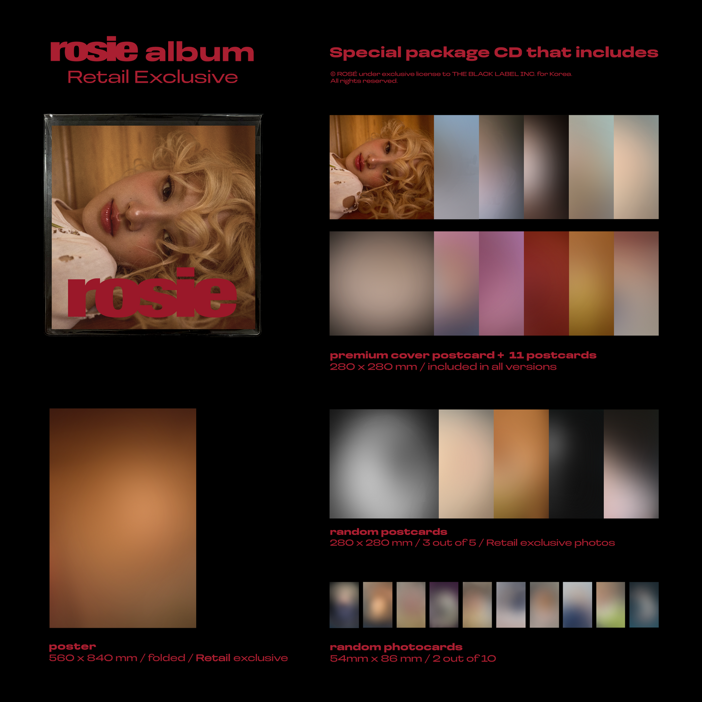 ROSÉ - 1ST studio album [rosie] (Retail Exclusive)