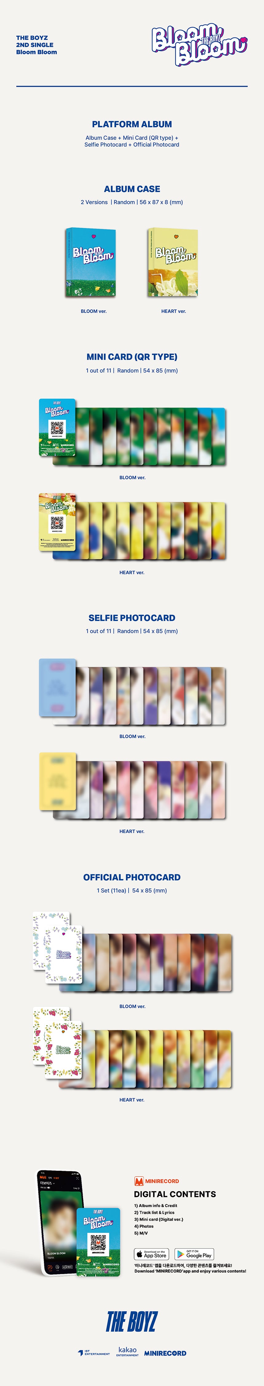 THE BOYZ - 2ND SINGLE ALBUM [Bloom Bloom] (Platform Ver.)random