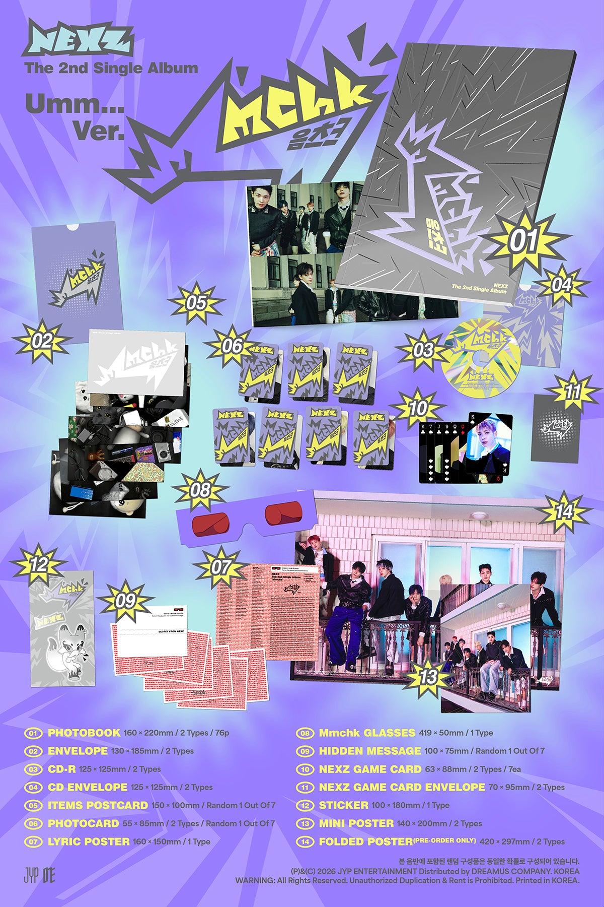 🚗NEXZ - 2ND SINGLE ALBUM [Mmchk] (Umm…ver. / Chk! ver.)